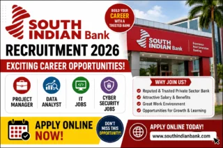 🏦 South Indian Bank Recruitment 2026 – Project Manager, Data Analyst, IT & Cyber Security Jobs Apply Online!