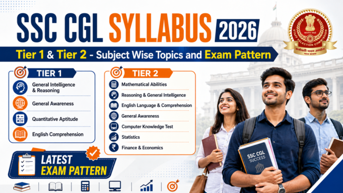 📚 SSC CGL Syllabus 2026: Tier 1 & Tier 2 Exam Pattern, Subject-wise Topics முழு விவரம்!