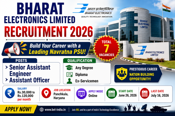 🛡️ BEL Recruitment 2026: ₹1.20 லட்சம் சம்பளத்தில் Central Govt PSU வேலைவாய்ப்பு!