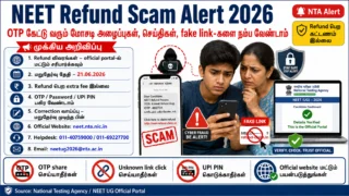 🚨 NEET Refund Scam Alert 2026: OTP கேட்கும் மோசடி அழைப்புகளை நம்ப வேண்டாம் – NTA எச்சரிக்கை!