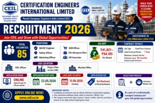 🏗️ CEIL Recruitment 2026: QA/QC Engineer, Officer, HR Associate பணிக்கு 85 காலியிடங்கள்!