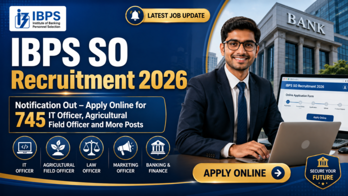 🏦 IBPS SO Recruitment 2026: 745 Specialist Officer வேலைவாய்ப்பு – Online Apply தொடக்கம்!