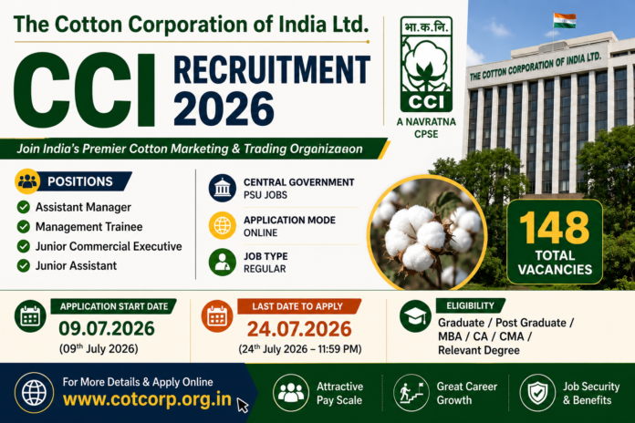🔥 CCI Recruitment 2026 – 148 Management Trainee, Junior Assistant பணியிடங்கள்!