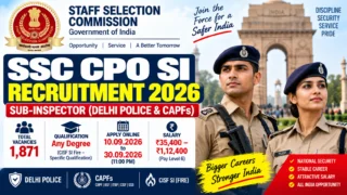 SSC CPO SI Recruitment 2026: 1871 காலியிடங்கள் – Any Degree Apply