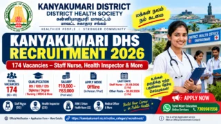 Kanyakumari DHS Recruitment 2026: 174 Vacancies – Staff Nurse, Health Inspector Jobs