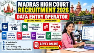 Madras High Court Recruitment 2026 – 115 Data Entry Operator Jobs | ₹15,000 Salary