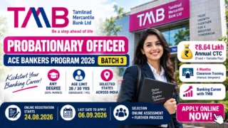 TMB Probationary Officer Recruitment 2026: Any Degree – ₹8.64 Lakh CTC