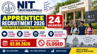 NIT Trichy Apprentice Recruitment 2026: 24 Vacancies – Application Closed