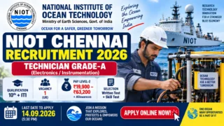 NIOT Chennai Recruitment 2026: ITI Technician Job – ₹63,200 சம்பளம்