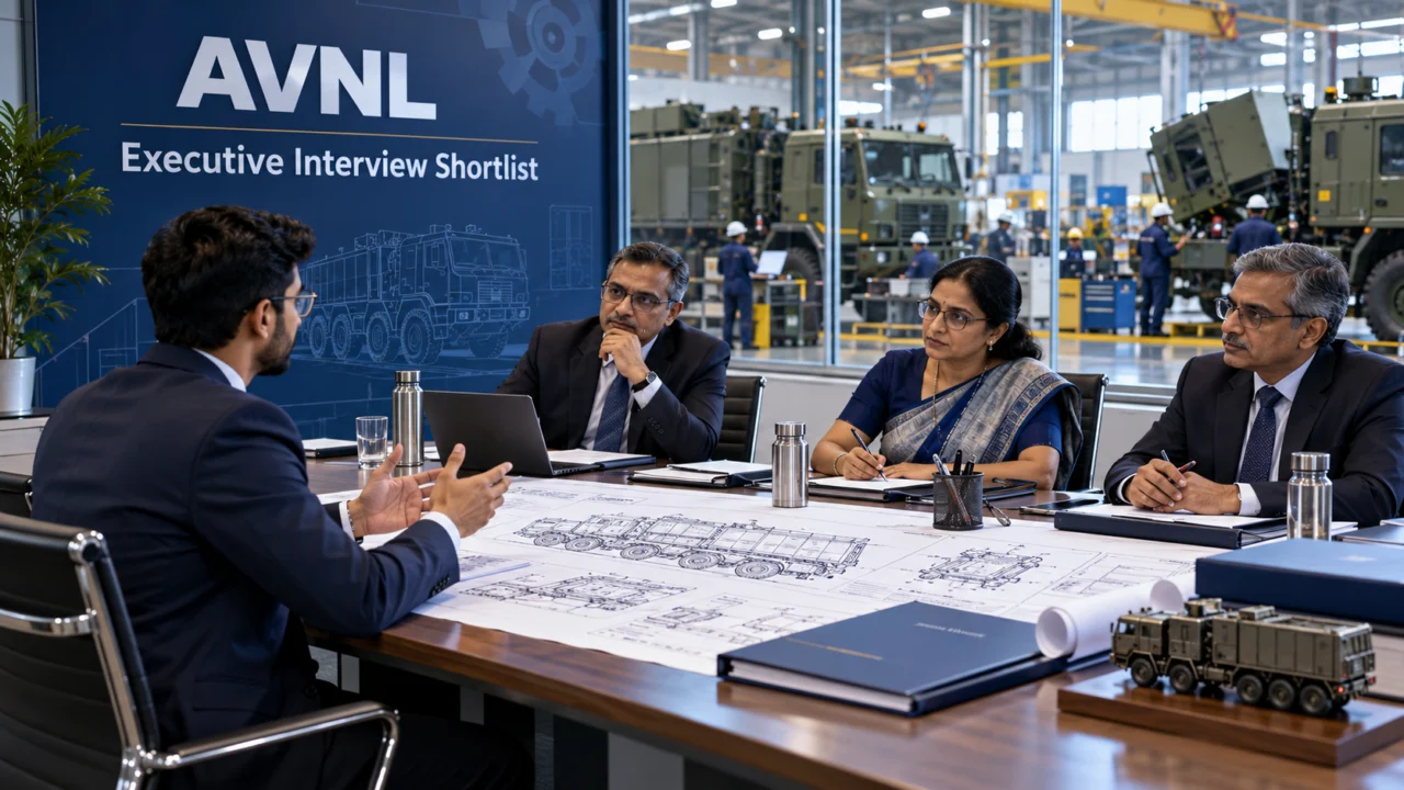 AVNL Executive நேர்காணல் shortlist செய்திக்கான தொழிற்துறை நேர்காணலைச் சித்தரிக்கும் படம்