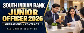 South Indian Bank Junior Officer Operations Recruitment 2026 – ஒப்பந்த வங்கிப் பணி; விளக்கப்படம்