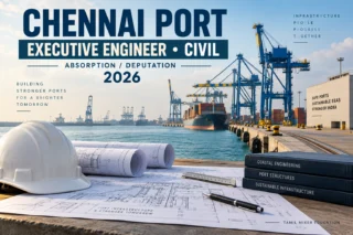 Chennai Port Executive Engineer Civil Absorption Deputation Recruitment 2026 – உருவாக்கப்பட்ட துறைமுகப் படம்