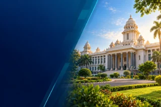 தமிழ்நாடு அரசு மாவட்ட வேலைவாய்ப்பு அறிவிப்புகளுக்கான அலுவலகக் கட்டிட விளக்கப்படம்