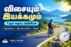 விசையும் இயக்கமும் — 7ஆம் வகுப்பு அறிவியல்: தொலைவு, இடப்பெயர்ச்சி, வேகம்