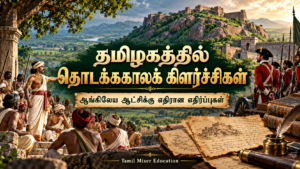 ஆங்கிலேய ஆட்சிக்கு எதிராக தமிழகத்தில் நிகழ்ந்த தொடக்ககாலக் கிளர்ச்சிகள் — பத்தாம் வகுப்பு வரலாறு தமிழ்ப் பாடப்பகுதி