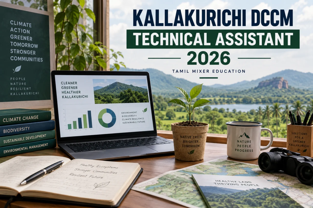 Kallakurichi DCCM Recruitment 2026 Technical Assistant – சுற்றுச்சூழல் ஆய்வுப் பணியின் விளக்கப்படம்