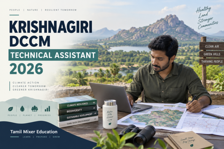 Krishnagiri DCCM Recruitment 2026 – Technical Assistant பணியை விளக்கும் உருவாக்கப்பட்ட படம்