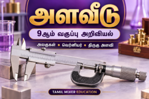 அளவீடு — 9ஆம் வகுப்பு அறிவியல்: அலகுகள், வெர்னியர், திருகு அளவி