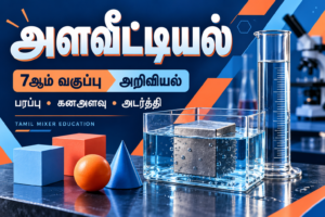 அளவீட்டியல் — 7ஆம் வகுப்பு அறிவியல்: பரப்பு, கனஅளவு, அடர்த்தி