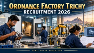 Ordnance Factory Trichy Recruitment 2026 – துல்லிய பொறியியல் தொழிற்சாலையின் AI விளக்கப்படம்