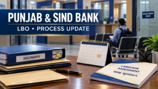 Punjab & Sind Bank LBO மொழித்திறன் சோதனை மற்றும் ஆவணச் சரிபார்ப்பு அட்டவணை புதுப்பிப்பைக் குறிக்கும் கோப்புகள் மற்றும் நாள்காட்டி விளக்கப்படம்