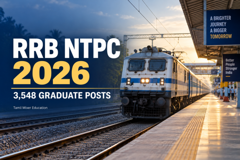 RRB NTPC Graduate Recruitment 2026 – 3,548 பணிகள்; ரயில் நிலைய விளக்கப்படம்