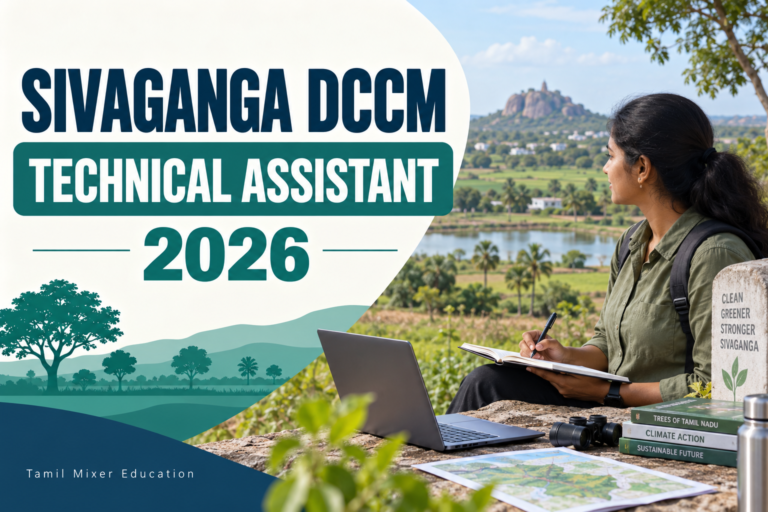 Sivaganga DCCM Recruitment 2026 – Technical Assistant பணியை விளக்கும் உருவாக்கப்பட்ட படம்