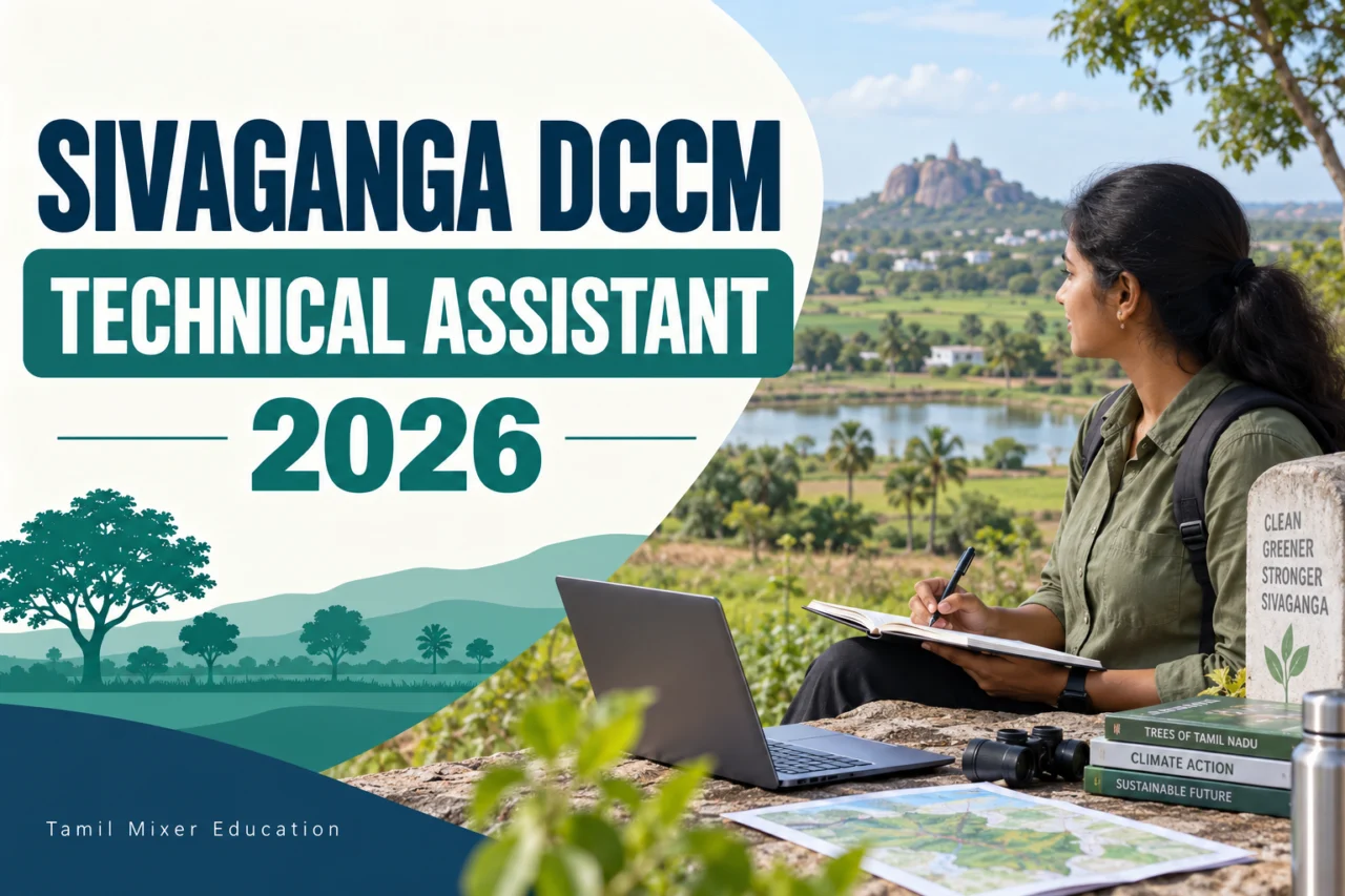 Sivaganga DCCM Recruitment 2026 – Technical Assistant பணியை விளக்கும் உருவாக்கப்பட்ட படம்