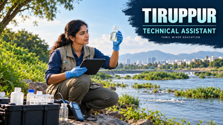 திருப்பூர் DCCM Technical Assistant பணிக்கான நதி மற்றும் நீர்வளக் கள ஆய்வு விளக்கப்படம்