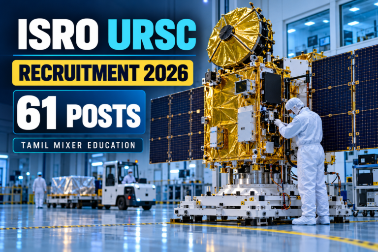 ISRO URSC Recruitment 2026 – 61 Technician மற்றும் Driver பணிகள்; satellite integration cleanroom விளக்கப்படம்