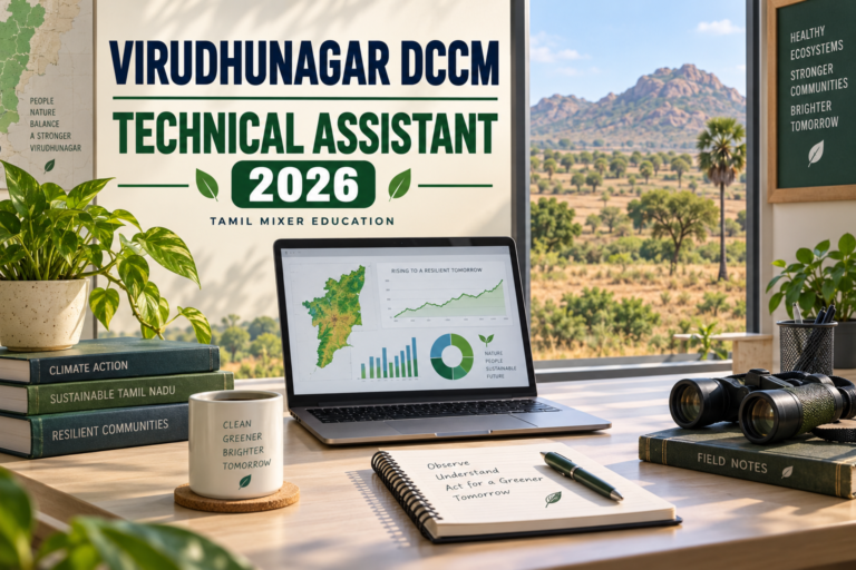 Virudhunagar DCCM Recruitment 2026 – Technical Assistant பணியை விளக்கும் உருவாக்கப்பட்ட படம்
